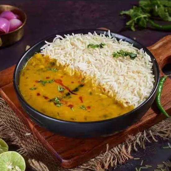 Dal Tadka Dhaba Style (Yellow Dal) Rice Bowl