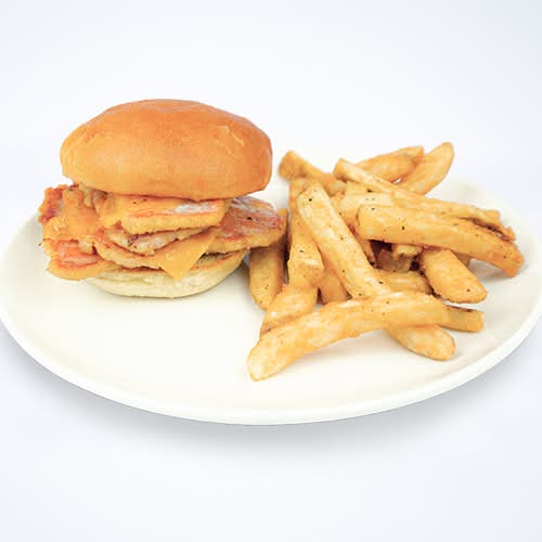 Peameal Bacon on a bun