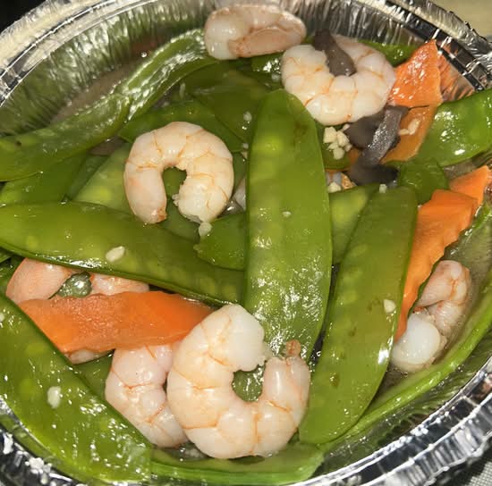 Prawns with Snow Peas