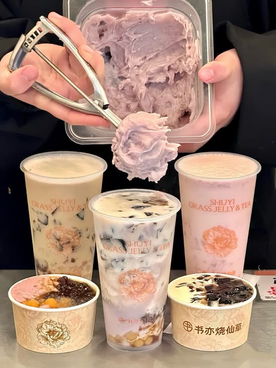Cheese Taro Grass Jelly