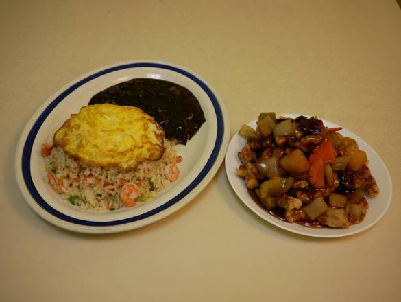 Pork Tang Su Yuk and Sam Sun Stir-Fried Rice (탕수육 + 삼선볶음밥)