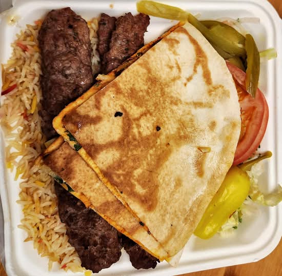 Beef Kebab with Rice