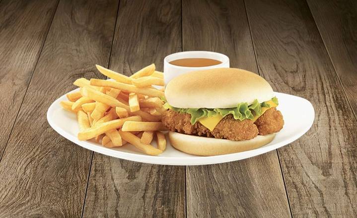 L'OVNI (sandwich de filets de poulet) / The UFO (Chicken Fillet Sandwich)