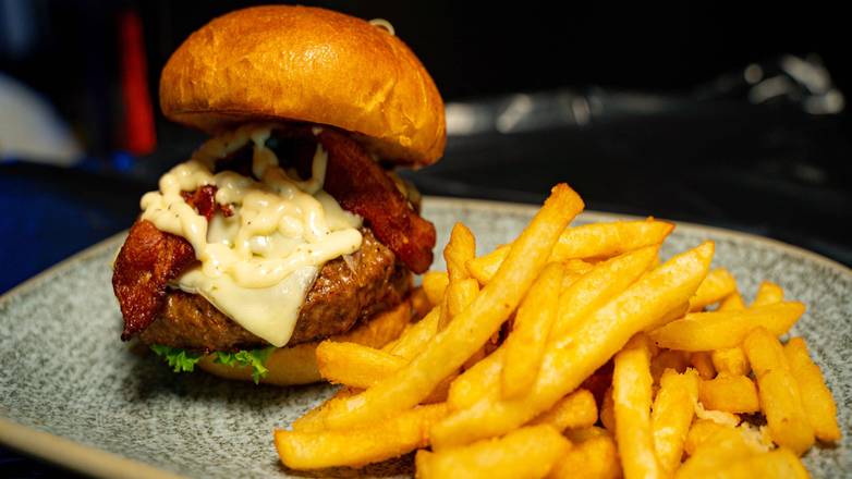 Truffle Mushroom Swiss Burger