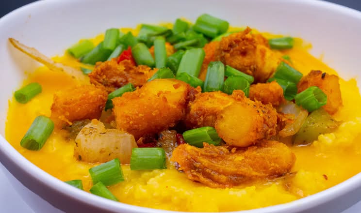 (SF) Cajun Cheesy Shrimp & Grits
