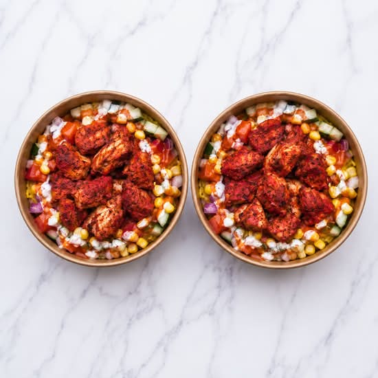 2 Mini Tandoori Chicken Rice Bowls