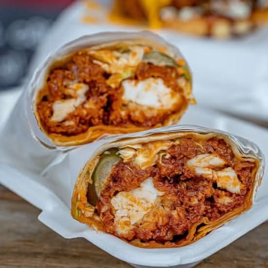 Hot Nasville Chicken Wrap