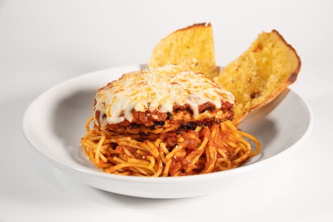 Chicken Parmesan + Spaghetti Pomodoro