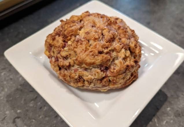 Raspberry White Chocolate Scone