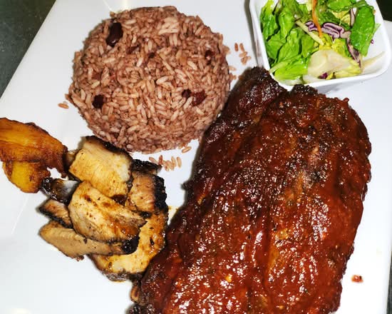 Jerked Pork & Half Rack Ribs Combo