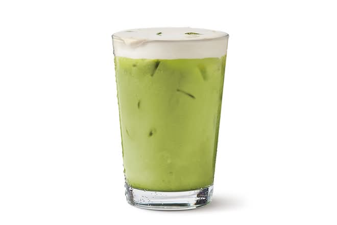 Iced Mango Matcha Latte