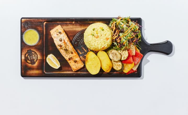 Assiette Saumon Grillé