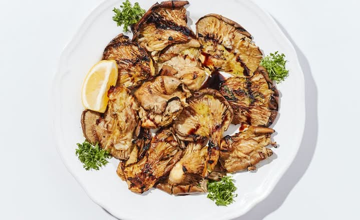 Champignons en Huître (Grillé) / Oyster Mushrooms