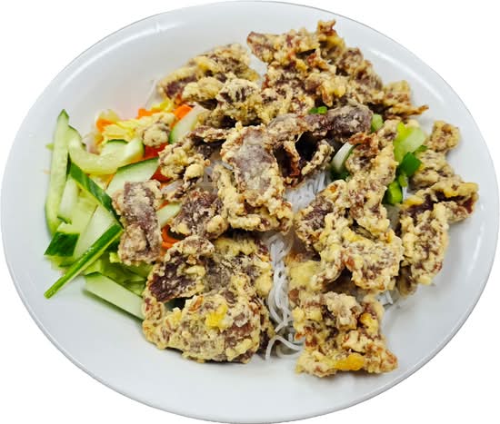 421. Crispy Beef on Vermicelli (Bún Bò Chiên Giòn)