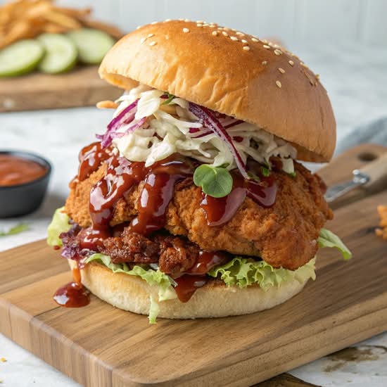 BBQ Poulet chicken burger