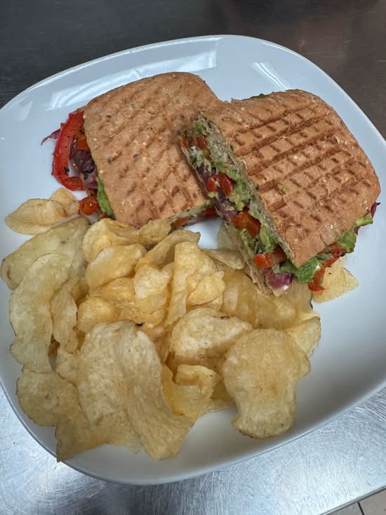 Roasted Red Peppers & Basil Pesto Sandwich