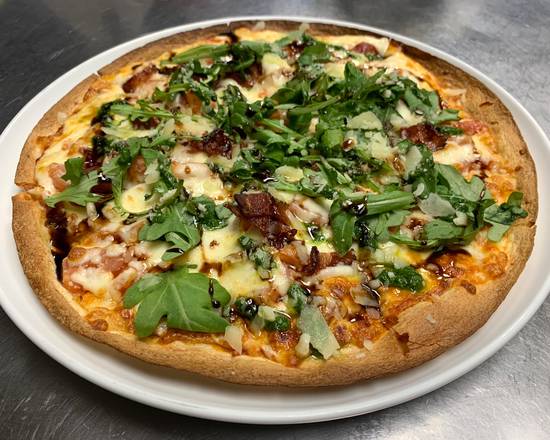 Fine Pizza Tomates Fraiches et Bacon / Fine Pizza Fresh Tomatoes and Bacon