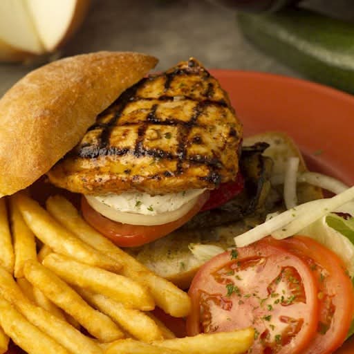 Succulent Chicken Breast Sandwich and Fries