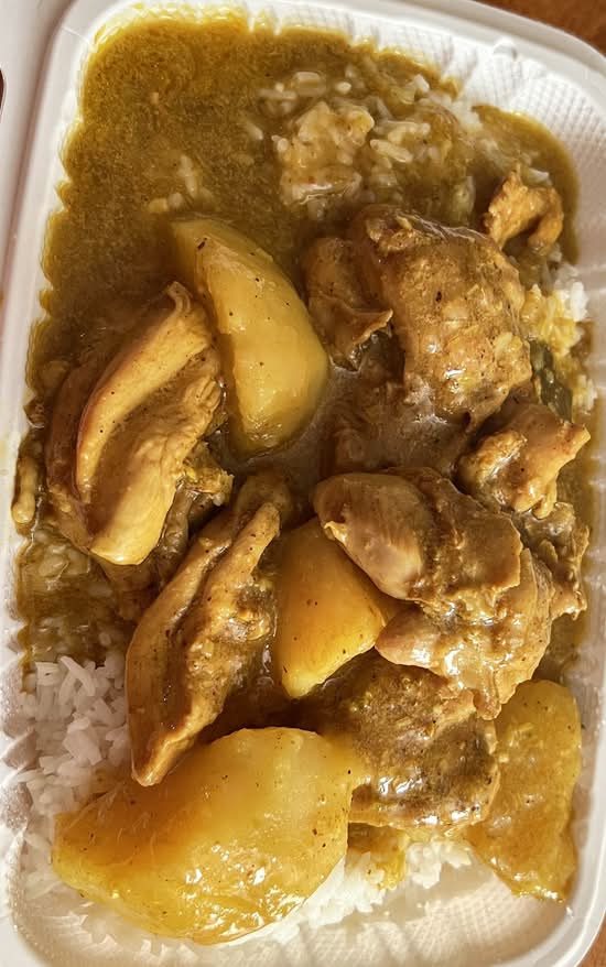 58. Boneless Curry Chicken with Rice (CƠM CÀ RI GÀ)