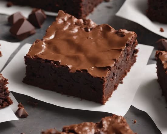 Double Chocolate Fudge Brownie (V)