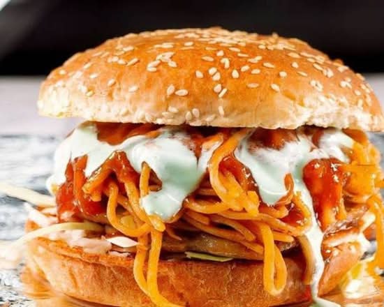 Noodle Aloo Tikki Burger