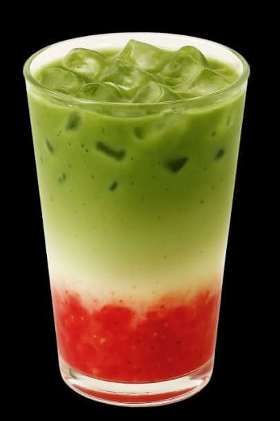 Latte Matcha Fraise / Strawberry Matcha Latte
