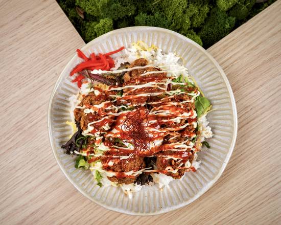 Spicy Chicken Karaage Don Rice Bowl