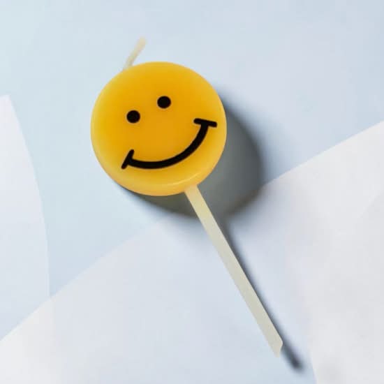 Smiley Birthday Candle