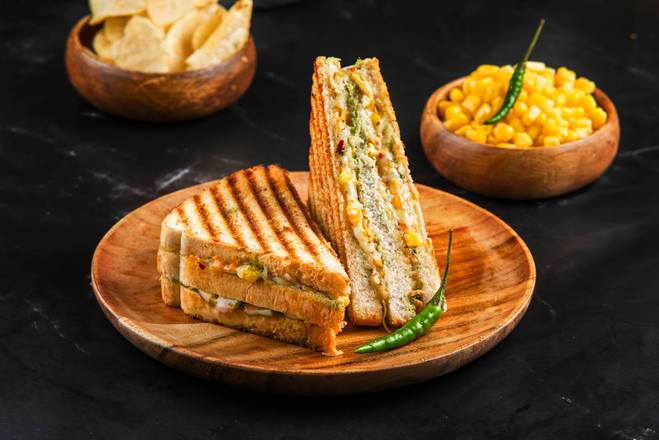 Corn Chili Cheese Sandwich
