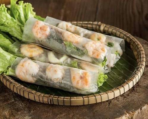 Summer Salad Roll with Shrimp