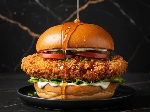 Baz Hot Honey Chicken Burger