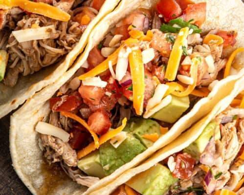 Chili lime Chicken Tacos + nachos chips