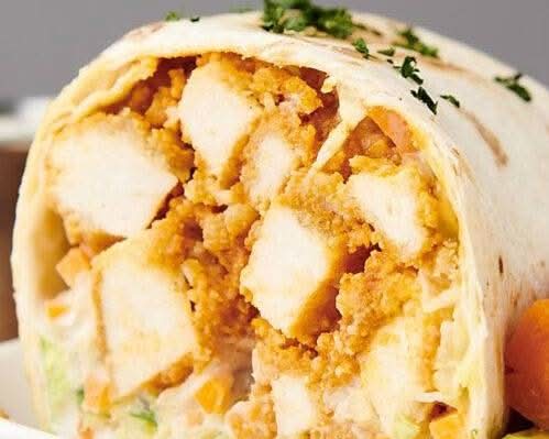 Buffalo Chicken Wrap + Fries