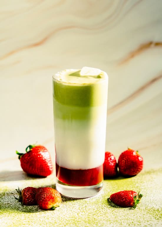 Strawberry Cream Matcha Cloud