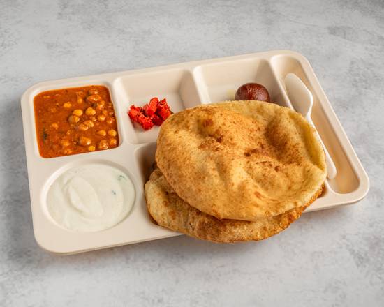 CHOLE BHATURE+RAITA+PICKLE Thali