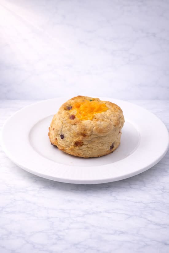 Cheese, green onion, and Sun Dried Tomato Scone