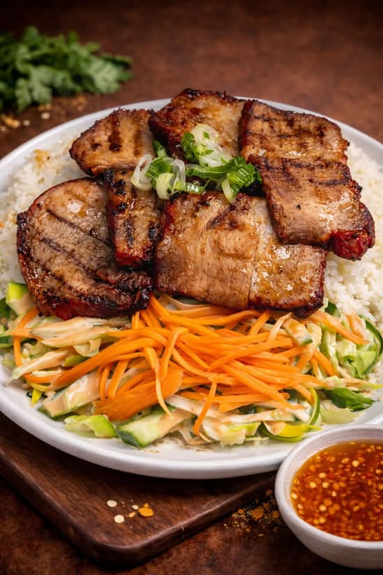 40. Rice Platter Char Siu BBQ Pork