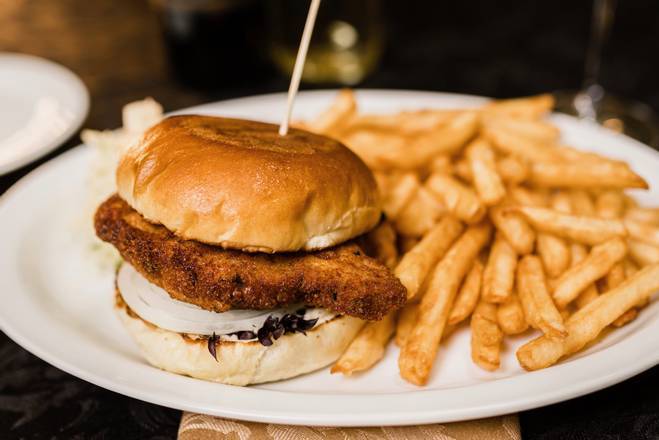 Schnitzel on a Bun