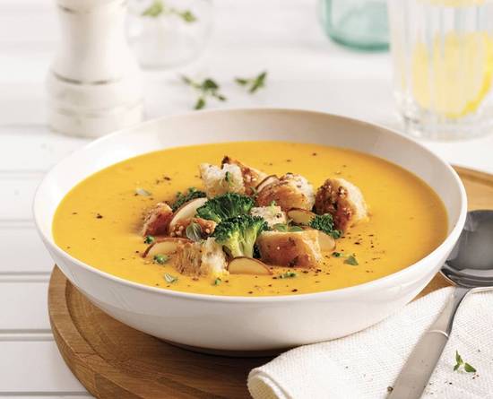 Potages De Citrouille a La Creme Fraiche