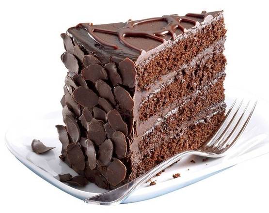 World's Greatest Chocolate 4 Layer Cake slice