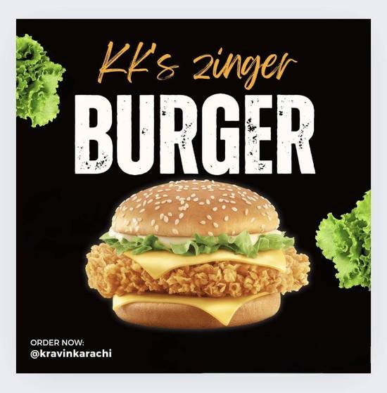 KK’s ZINGER BURGER