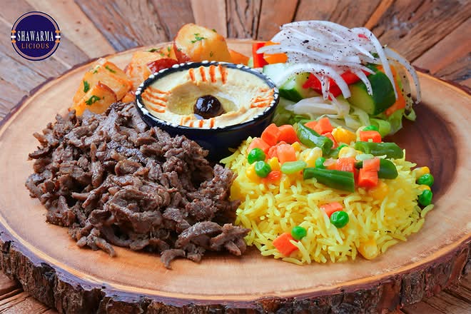 Beef Shawarma Plate.