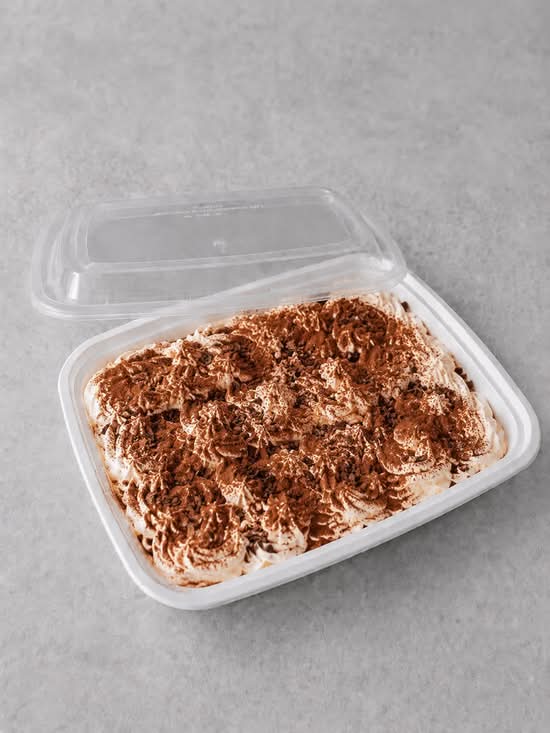 Eggless Tiramisu Tres Leches Tub Cake