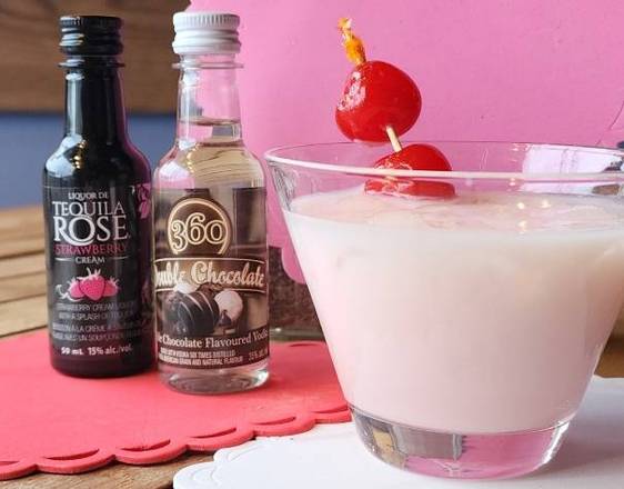 DIY Chocolate Covered Strawberry cocktail