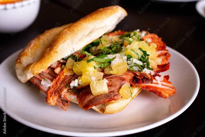Al pastor Pork Torta