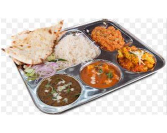 Non-Vegetarian (Goat) Thaali with Tandoori Roti