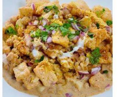 Chaat Papri Plate