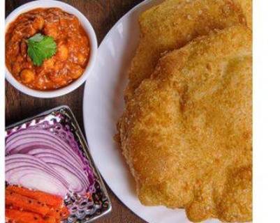 Channa Bhatura Plate