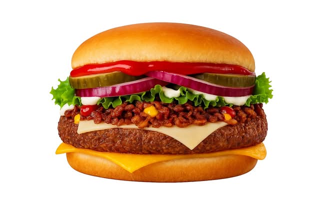 Steak Bacon, Cheddar & Swiss Burger