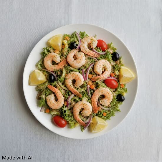 Salade aux crevettes / Shrimp salad